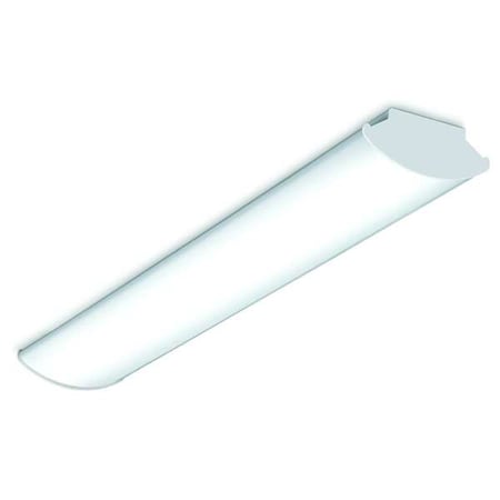 LED Wraparound Fixture, 4 ft L, 4305 lm MPN:RLW4-40LW-FAW-EDU