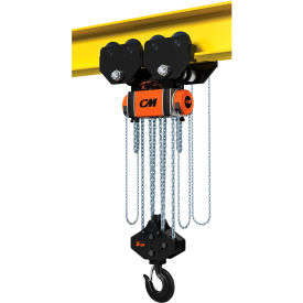 CM Hurricane 360° Hoist & Trolley Combo Geared 15 Ton Capacity 20' LIft HU15000GB20