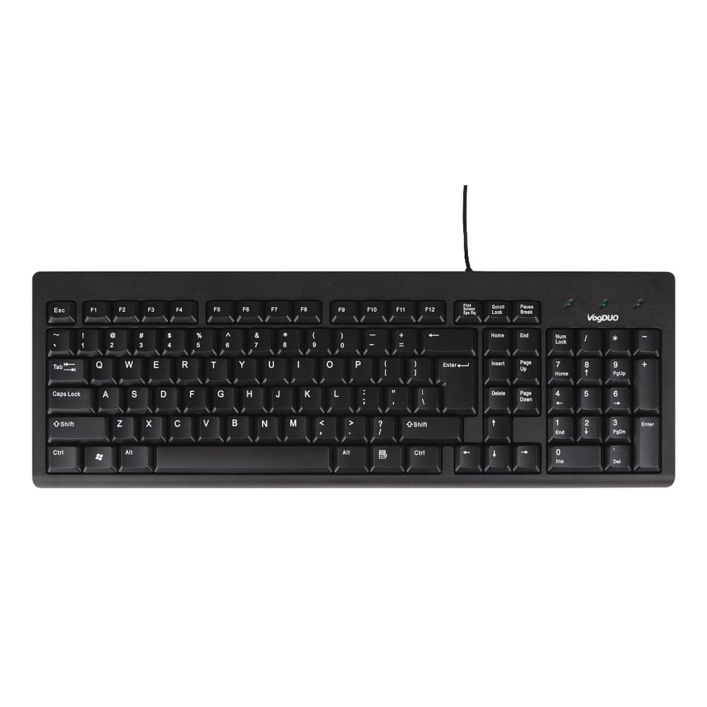 VogDuo Wired Keyboard, Black, MK306 (Min Order Qty 5) MPN:MK306