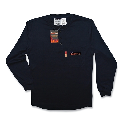 Comeaux Fr -Fr Treated-Navy Henley - Medium MPN:19222FR-M-NAV