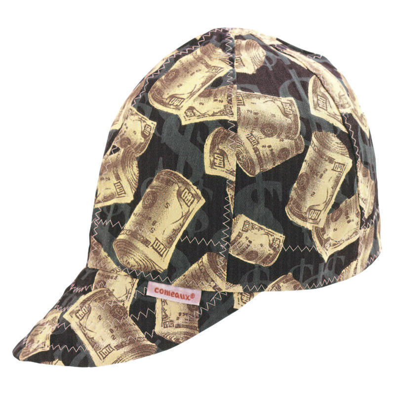 Deep Round Crown Caps, Size 7, Assorted Prints MPN:10700