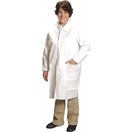 Disposable Lab Coat, ComforTech, White, XL, 25 PK MPN:LC-J2621-4