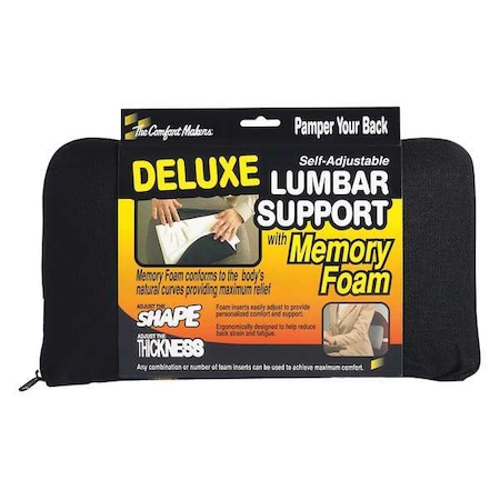 Backrest, Memory Foam, Black MPN:92061