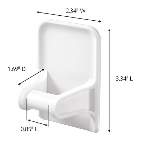 Spray Bottle Hanger, White, Plastic, PK2 MPN:17009-HW2ESF