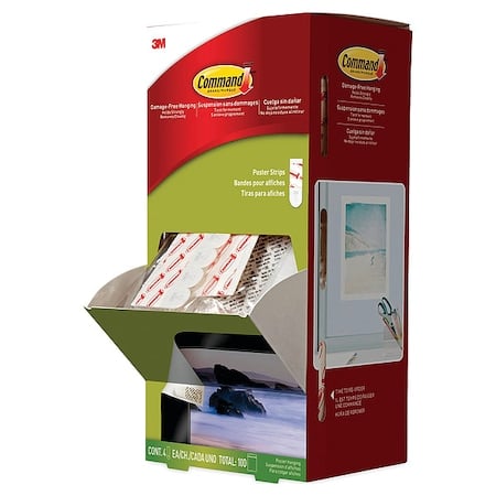 Poster Strip, White, PK100 MPN:17024CABPK