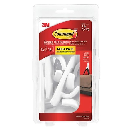 Utility Hook Mega Pack, Large, PK12 MPN:17003-MPES