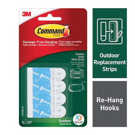 Small Refill Strip, White, Foam, PK16 MPN:17022AW-16ESF