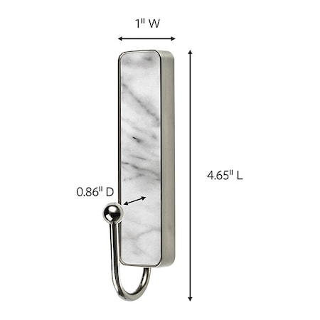 Hook, Nickel, Metal, 1 1/2 in D MPN:17037MBN-ES