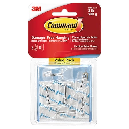 Hook, Clear, Wire, PK6 MPN:17065CLRVPES