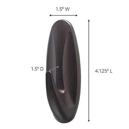 Hook, Bronze, Plastic, 1 1/2 in D MPN:17083BZ-AWES