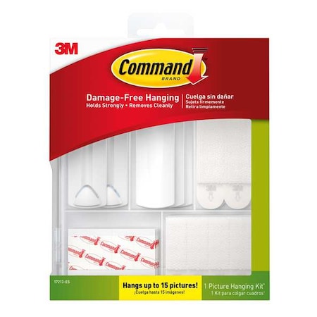 Picture Hanger, White, Plastic, PK3 MPN:17213-ES