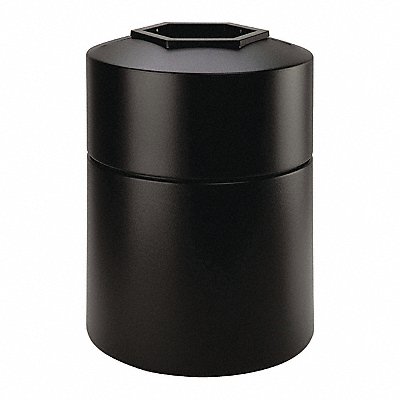 Round Waste Container Black 45 gal lon MPN:730101