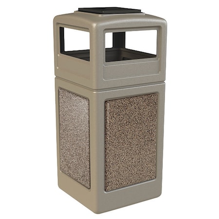 StoneTec Trash Bin Ash 42 gal., Bge Rvst MPN:72051599