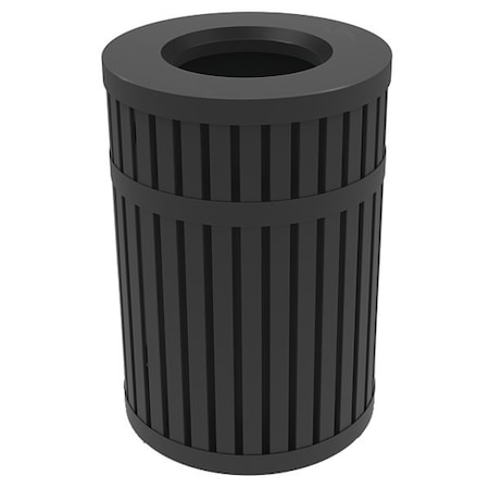 Parkview 3 Steel Trash Bin, Blk, 45 gal. MPN:728001