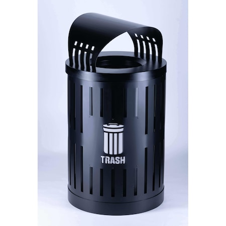 Trash Container, Canopy Lid, Black MPN:72863399