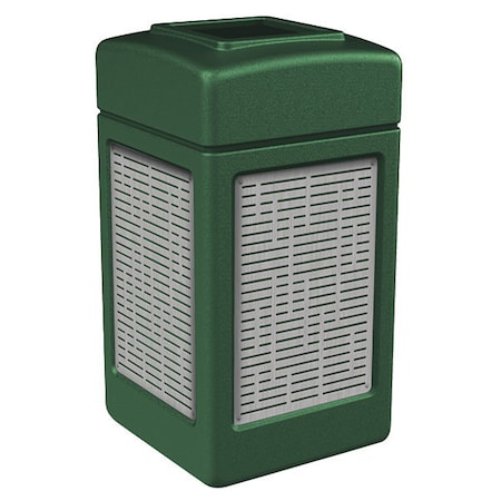 42 gal Square Outdoor Can, Green MPN:734060