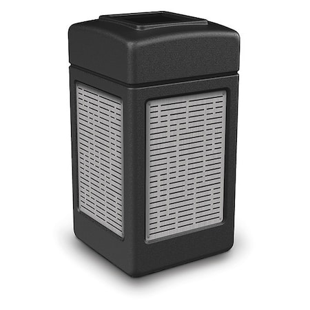 42 gal Square Outdoor Can, Black MPN:734061