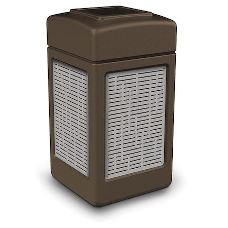 42 gal Square Outdoor Can, Brown MPN:734062