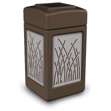 42 gal Square Outdoor Can, Brown MPN:734162