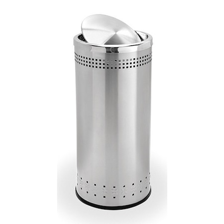Imprinted Waste Container, SS, 15 gal. MPN:780729