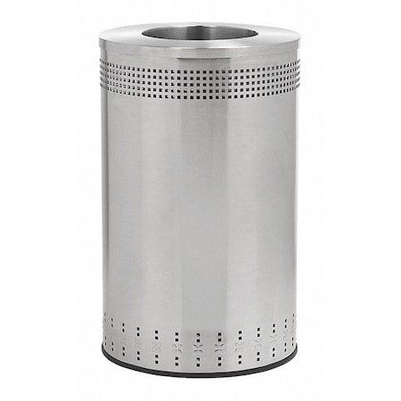 Recycling Bin, Silver, 12