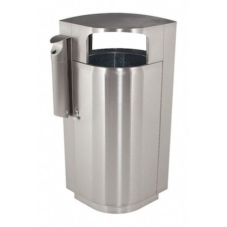 Waste Receptacle, Ashtray, SS, 40 gal. MPN:78232999
