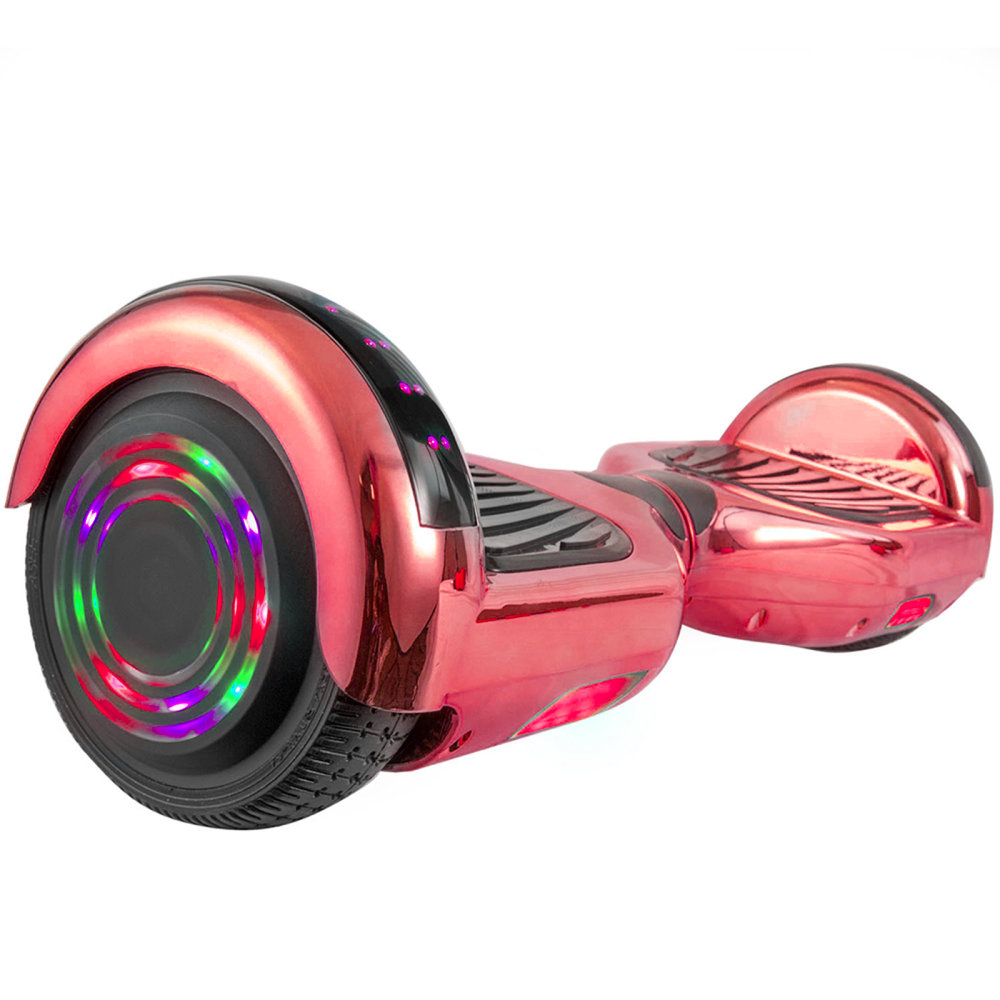 AOB Hoverboard With Bluetooth Speakers, Red Chrome MPN:995111422M