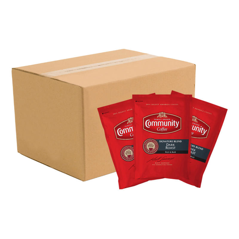 Community Coffee Arabica Single-Serve Coffee Packets, Signature Blend, Carton Of 20 MPN:3570015119