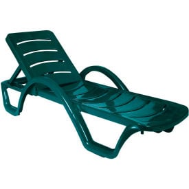Siesta Havana Sunrise Pool Chaise Lounge with Arms Green ISP078-GRE - Pkg Qty 4