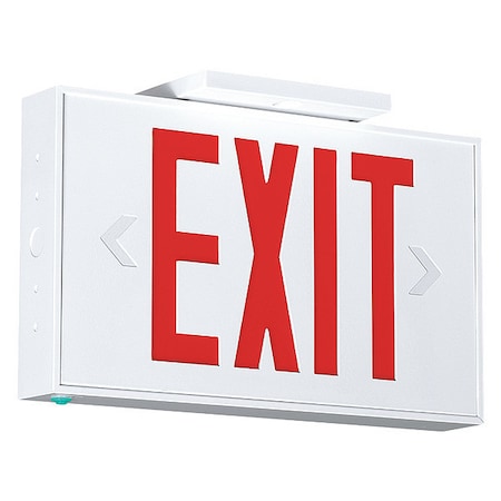 LED Exit Sign AC-Only, Red/White, 120/277v MPN:CSAUER