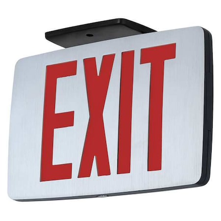 Exit Sign, Black, 2 Face(s), LED, Universal Mount, Nickel Cadmium MPN:CCEDRE