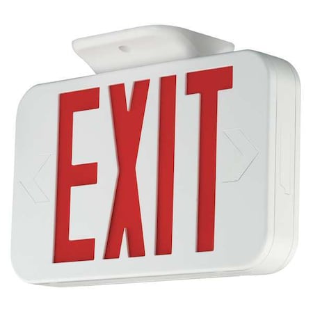 Exit Sign, White, 1 or 2 Face(s), LED, Universal Mount, Nickel Cadmium MPN:CERRC