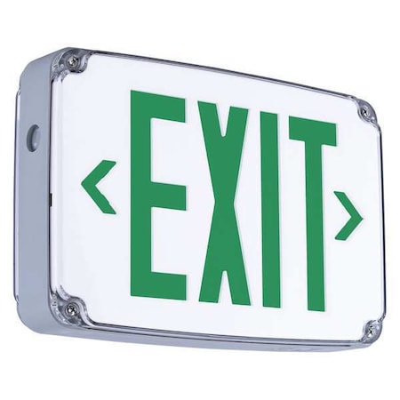 Exit Sign, 2 Face(s), LED, Universal Mount, Nickel Cadmium MPN:CEWDGE