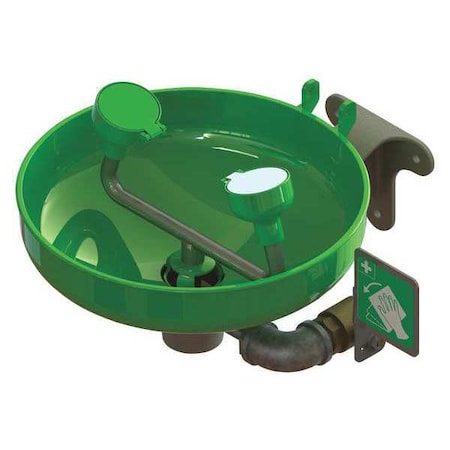 Plumbed Eyewash, Wall Mount, Plumbed, 13 in H., 5 in W MPN:16020