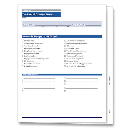 Record Folder, Concealed, Confid, PK25 MPN:A0653