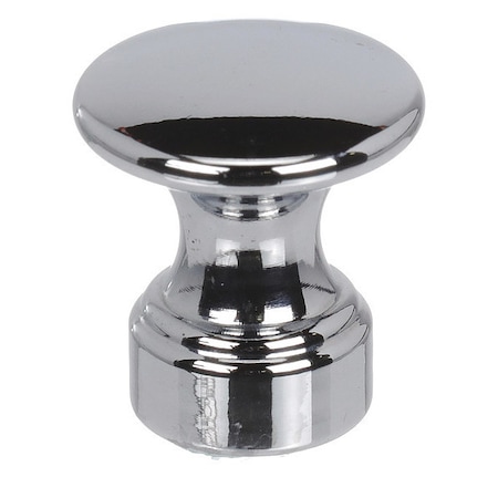 Chrome Plated Brass Knob, 5/8