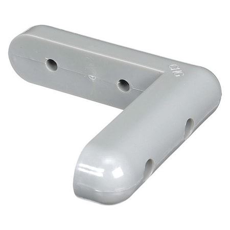 Gray PVC Corner Bumper, Rounded Ends MPN:C60-1040