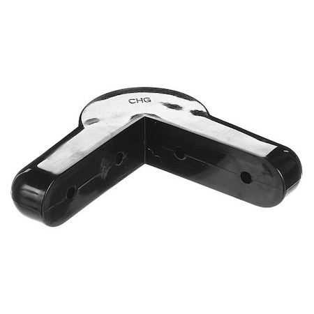 Black PVC Corner Bumper, Round Ends 4- MPN:C60-1050-B