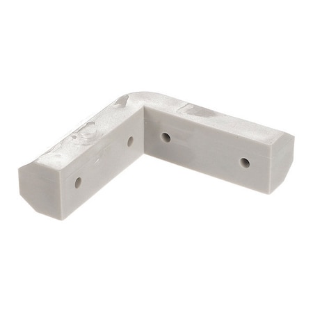 Gray PVC Corner Bumper Interface, Hole MPN:C65-5090