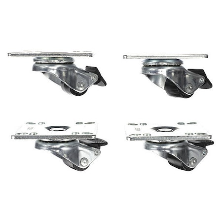 Caster Kit, Med Duty 3-1/2