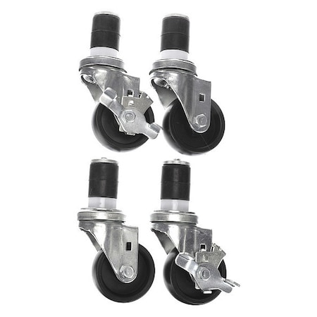 Caster Kit, Med Duty 1-5/8
