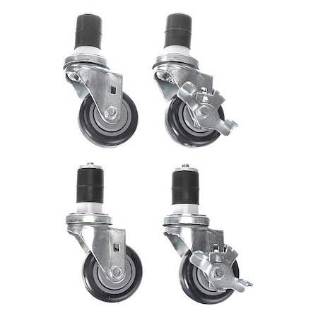 Caster Kit, Med Duty 1-1/2
