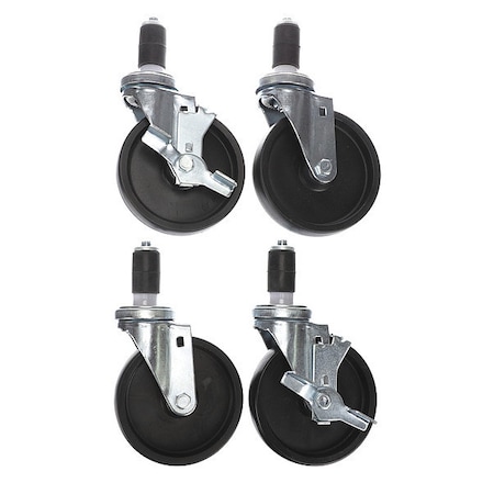 Caster Kit, Med Duty 1-1/4