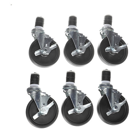 Caster Kit, Med Duty 1-5/8