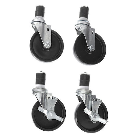 Caster Kit, Med Duty 1-5/8