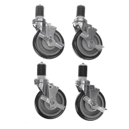 Caster Kit, Med Duty 1-5/8