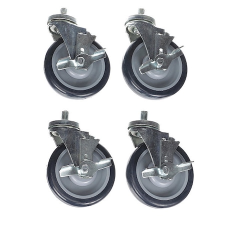 Caster Kit, Med Duty 5/8-11 x 1