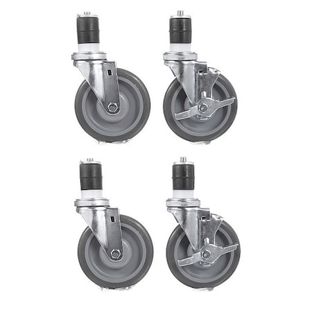Caster Kit, Med Duty 1-5/8
