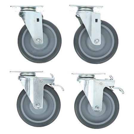 Caster Kit, Med Duty 2-3/8
