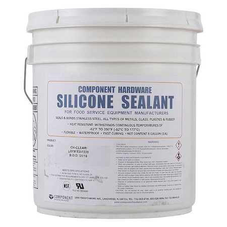 Clear Silicone Sealant Pail 5 gal. MPN:M90-5012